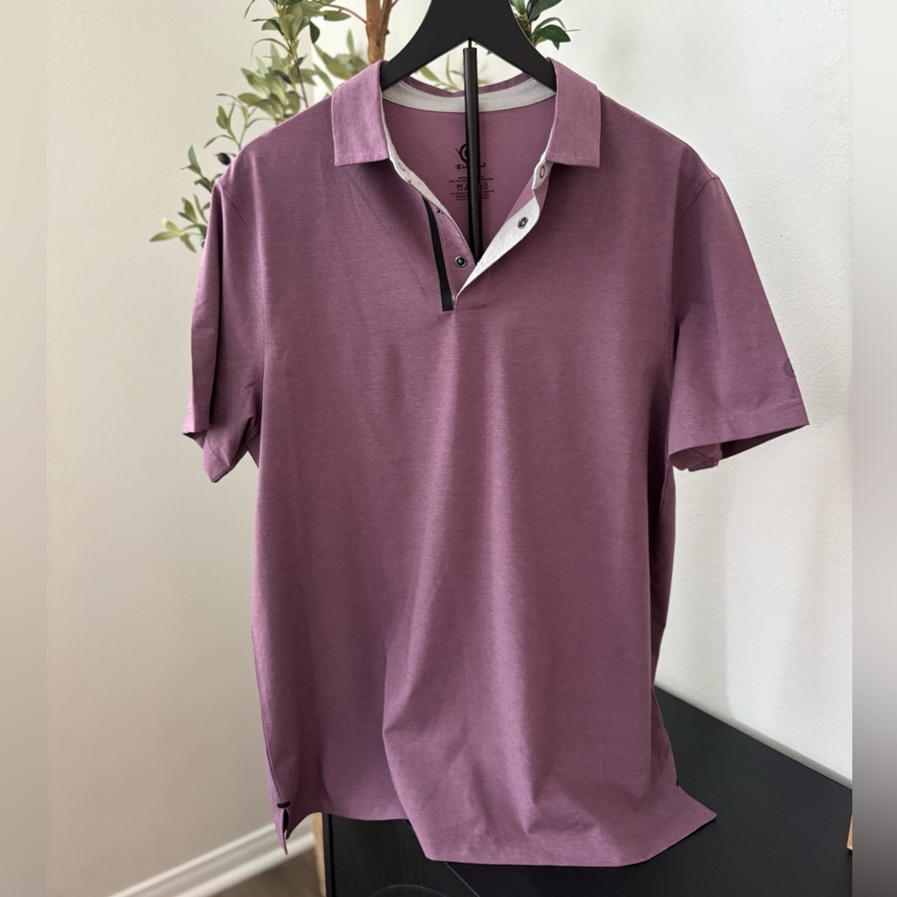 Men's C9 Champion Short Sleeve Polo Shirt in Mauve Pink